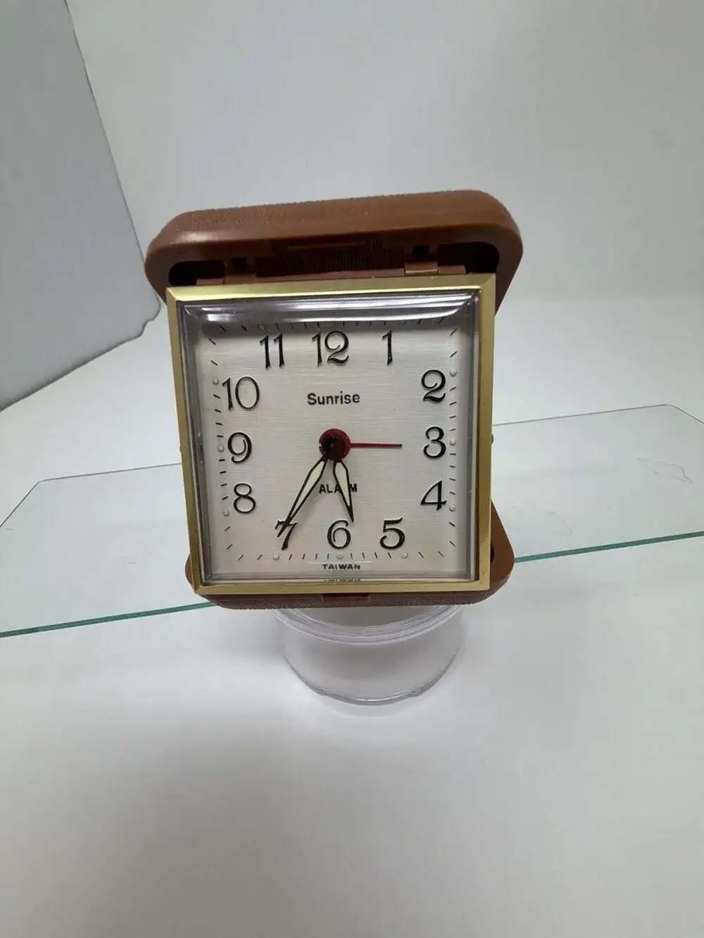 Vintage Sunrise Travel Folding Alarm Clock Model 101-5